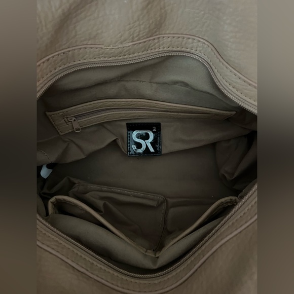 SR2 by Sondra Roberts tan studded purse - Picture 9 of 10
